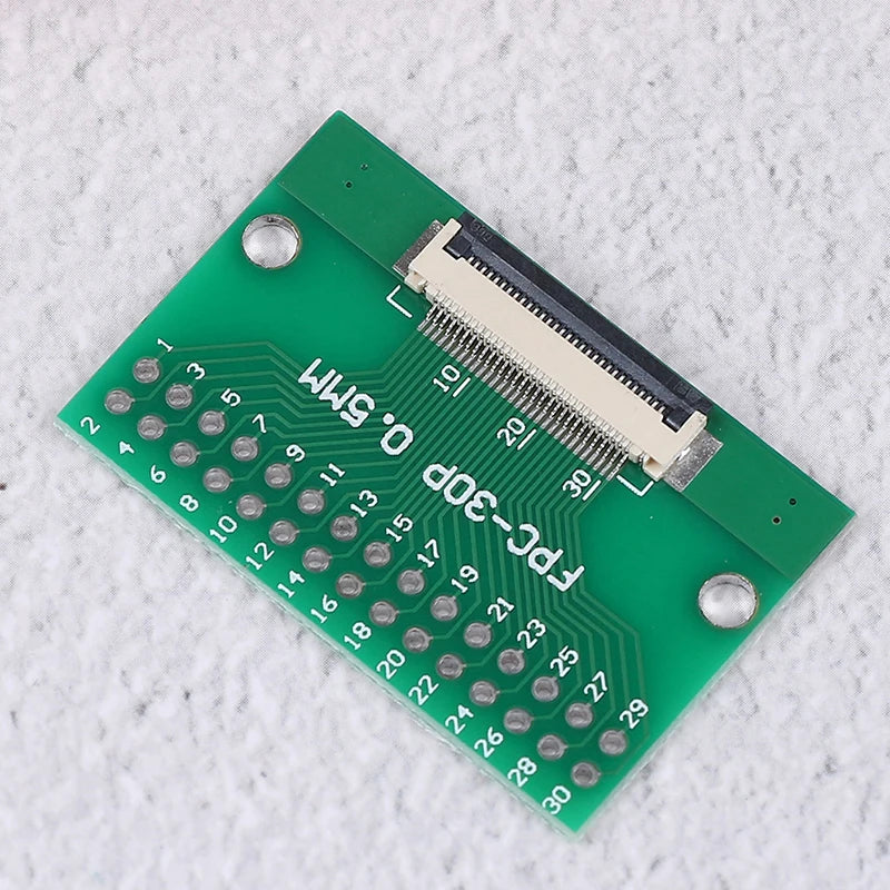 1Pcs 30 Pin 0.5mm FFC FPC to 30P 2.54mm DIP PCB Adapter Converter Board
