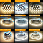 3mm 5mm PCB LED Strip Light Ultra Thin 1 LED Cut 5V 2835 120LEDs/m 8mm Flexible Tape DC IP21 Not Waterproof Warm Natural White