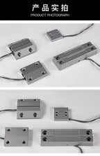 2Pairs MC-52 Wired Magnetic Door Window Contact Switch Heavy Duty Iron Door Sensor Reed Switch for Alarm System Normally Open NC