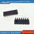 10pcs SN74LS00N 74LS00 SN74LS00 2 Input Four NAND Gates LOGIC QUAD 2-IN NAND GATE 14DIP New Original