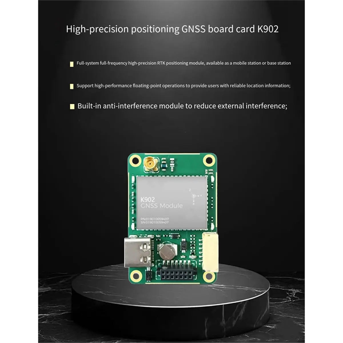GNSS Module K902 Sinan RTK Full-Band RTK GNSS Module Beidou GPS High Precisions Positioning