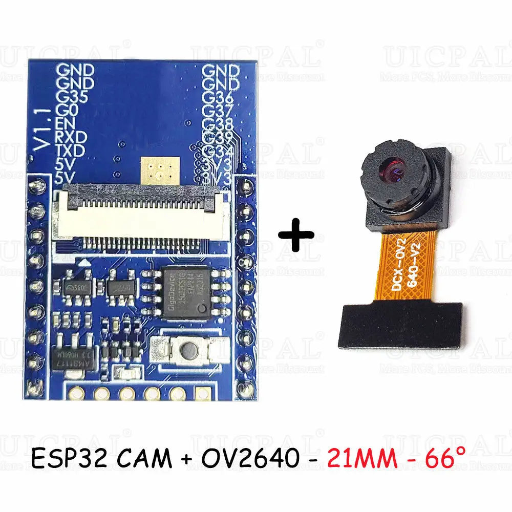 ESP32-CAM with OV2640 Camera Module Kit 66 120 160 Degrees 650nm 850nm Night Vision DVP 24Pin 2MP 2.4GHz WiFi Camera 4MB FLASH