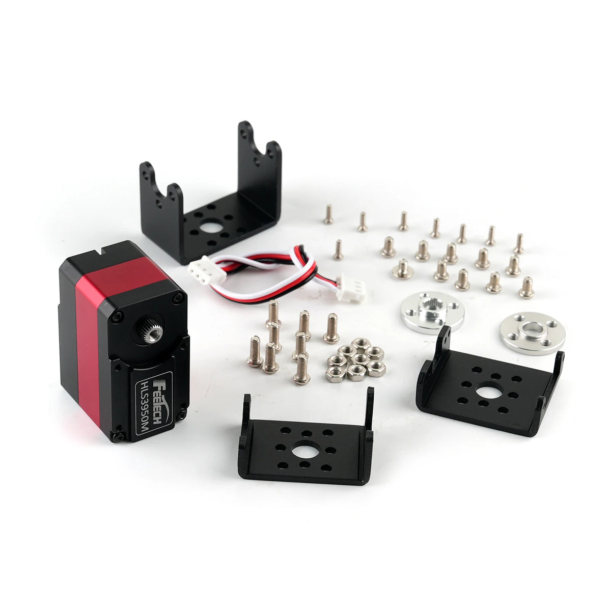 Torque Control 50Kg.cm Full Metal Douoble Shaft TTL Robot Servo Motor Feetch HL3950M Robot Servo For Robot Fixture Grip Robotic