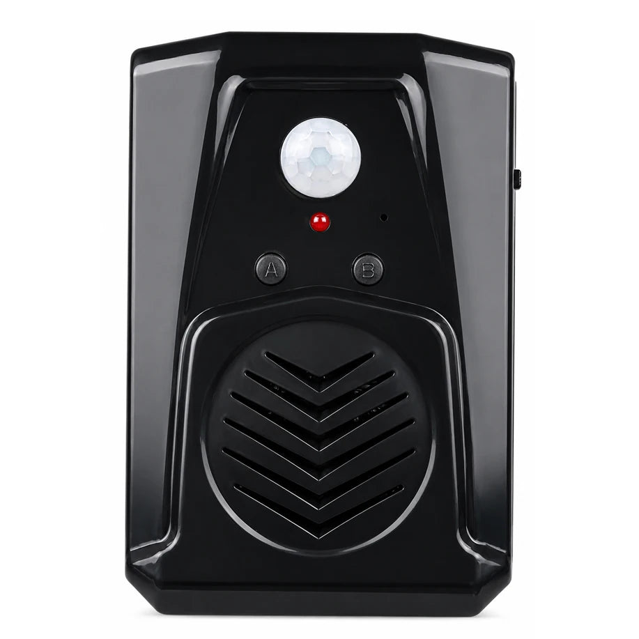 Motion Sensor Voice Player, Recordable PIR Infrared Alarm with 120 Seconds Recording, Custom MP3 Upload via USB,  for Store/Home