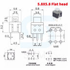 10PCS 5.8x5.8 7x7 8x8 8.5x8.5mm Non-Self-Locking / Self-Locking Switch / UNlock Push 6 Pin Tactile Power Micro Button Switches
