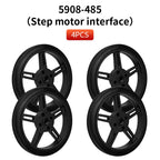 4 PCS 5908 Silicone Tire Wheel Compatible Robot Smart Car N20 TT Motor With 360-degree SG90 MG996R Servo For Arduino Project