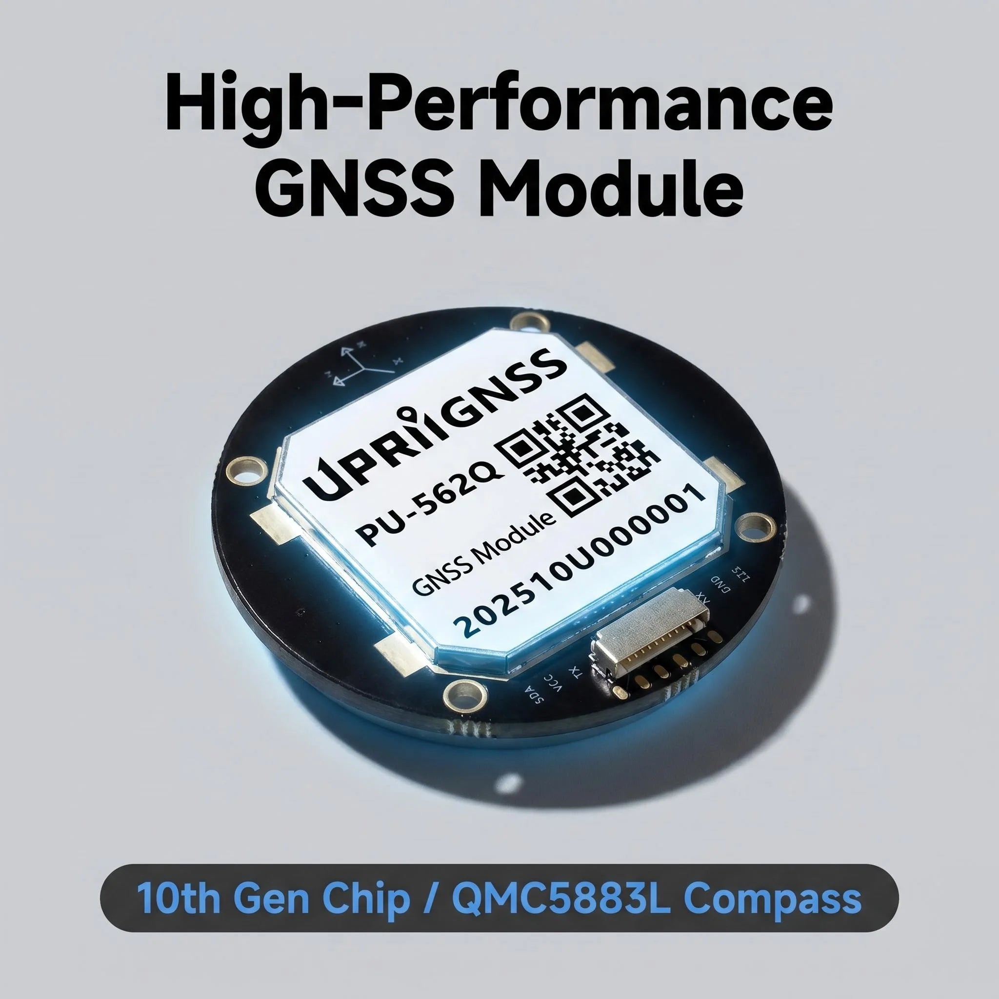 M10 GNSS GPS Module with Magnetometer QMC5883L UBX-M10050 GPS Galileo BeiDou GLONASS QZSS SBAS Antenna Receiver