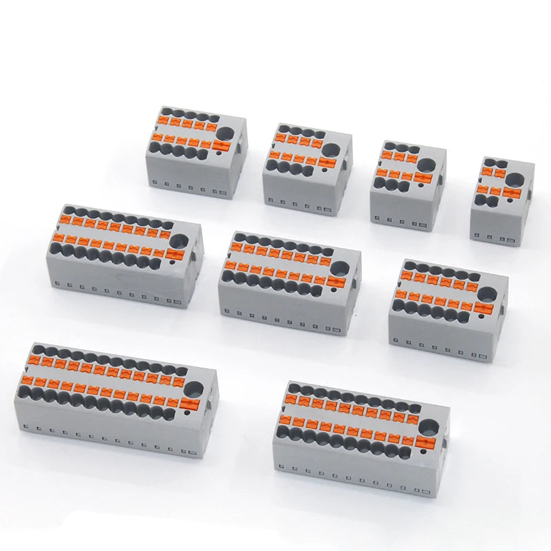 Fixed Modular Wire Connectors Compact Splicing Lighting Push-in Multi Link Terminal Block 1 in Multiple Out 225 Series 1