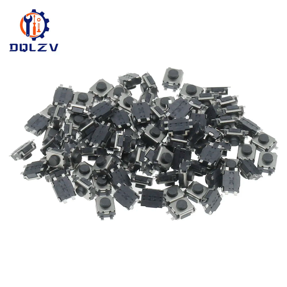 3*4*2 SMD 4 Pin Switch Turtle Tact Switch 3x4x2 mm 2 Feet Stand Upright With Out Pillars mini - Micro Touch Switch Button