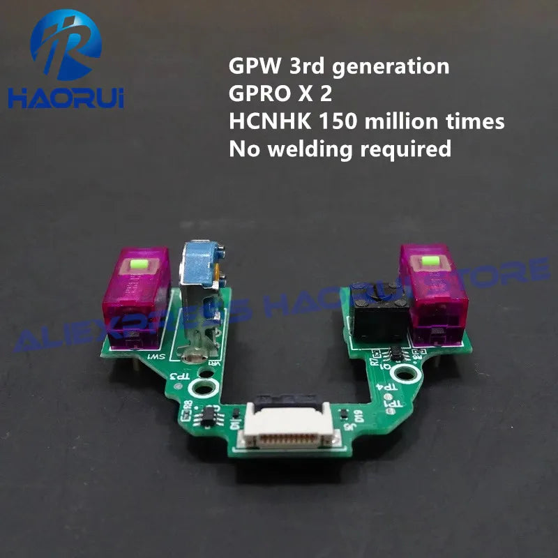 Latest GPW 3 Mouse PCB Board Micro Switch Button for Logitech G Pro X Superlight 2 Welding Free Motherboard Microswitch Encoder