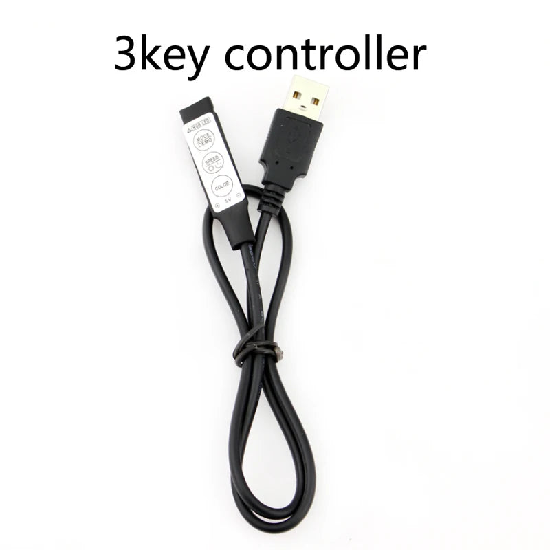 USB LED RGB Controller For 5V USB LED Strip Light Wireless IR RF Remote Controller SMD 2835 5050 RGB LED Strip Controller