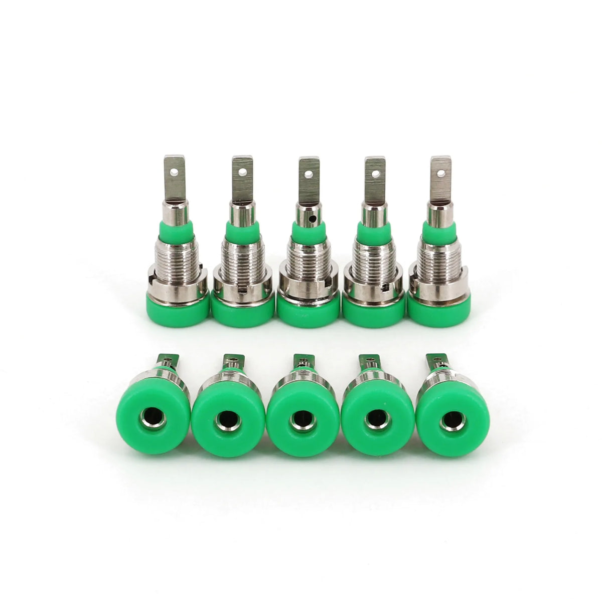 10Pcs Brass 2mm Small Size Banana Female Jack Panel Mount Test Socket Connector