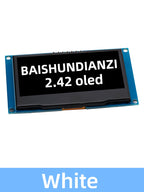 2.42 inch 2.42" OLED Display Module 128x64 LCD HD Screen Module SSD1309 7 Pin SPI/IIC I2C Serial Interface for Arduino UNOR3