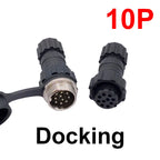 GX16 M16 Waterproof Circular Connector 2 3 4 5 6 7 8 9 10 Pin Back Nut Docking Male Female Plug Socket Cable Panel Mount Outdoor