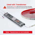 12V 24V 5m 10m 20m LED Strip Light IP68 Waterproof 2835 9 Colors Flexible Tape with 2pin Wire 120LED/m Bright Ribbon 0.5m 1m 2m