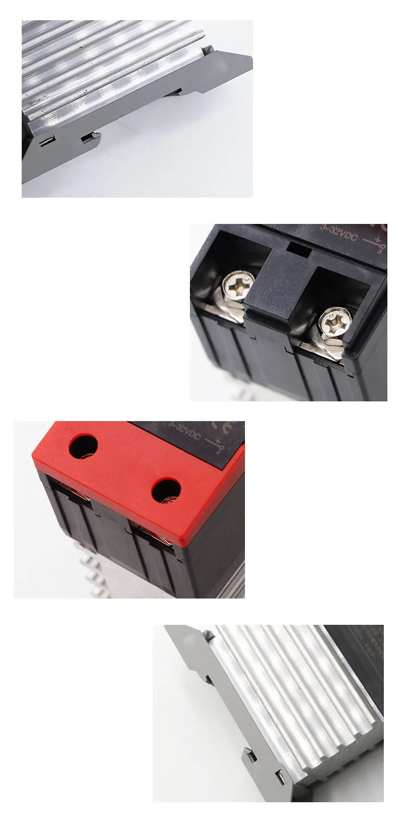 Solid State Relay Din Rail with Radiator SSR 25DA 40DA 60DA DC Control AC Single Phase SSR DA