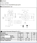 DIP Metal 650nm LED 5mW Infrared IR Laser Diode LD TO-18 / 5.6mm Light-Emitting Diode