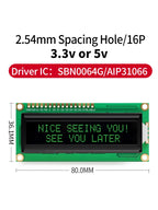 16x2 Character LCD Module Display Screen 162 LCM RED Green White Yellow VA Black Background 5V 3.3V for DIY Projects