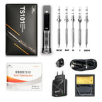 Original TS101 Soldering Iron 65W Mini Programmable Thermostat LCD Displays TS100 Soldering Iron Upgrade with PD Plug Tip Set
