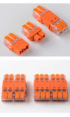 JINH CMK64 Series 18Pcs Mini Quick Connector Universal Compact Push-in Terminal Block Standard Solid Flexible Wires