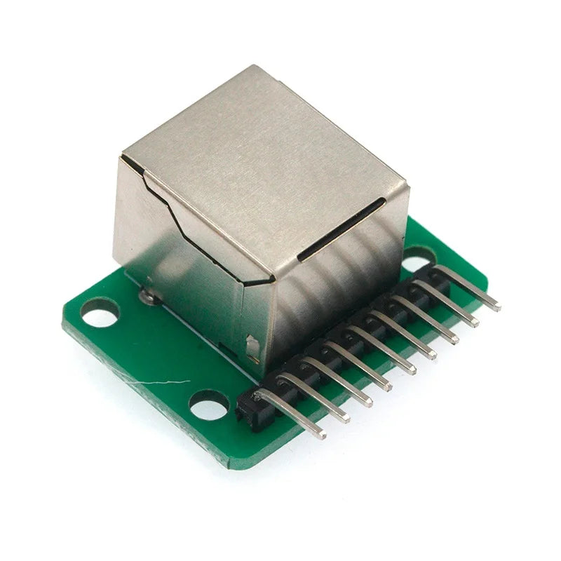 1Pcs RJ45 Adapter Board To XH2.54 Modular Ethernet Connector Adapter Network Interface + Breakout Board + Pin Header
