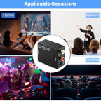 ADC Analog To Digital Audio Converter RCA to Optical Toslink Audio Adapter Analog Digital Fiber Toslink Coaxial Audio Converter