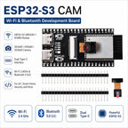 ESP32-S3 CAM Wi-Fi and Bluetooth Development Board, ESP32-S3-WROOM-1 N16R8 Module, OV2640/OV5640/OV3660 Camera, Dual Type-C Port