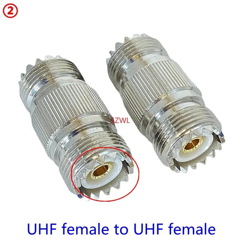 1Pcs SO239 UHF Female Jack To SO239 PL259 UHF Male Female Straight Connector UHF To UHF Female RF Fast Delivery Brass Copper