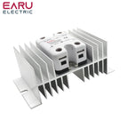 SSR-10DA SSR-40DA SSR 25A 60A 80A 100A 120A Three Phase SSR Solid State Relay DC Control AC 480V 5-32V Input Aluminum Heatsink