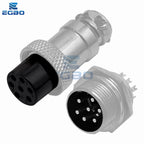 2-7 Pin GX16 Aviation Connector, Metal Male Plug Female Socket Industrial Wiring Terminal Adapter