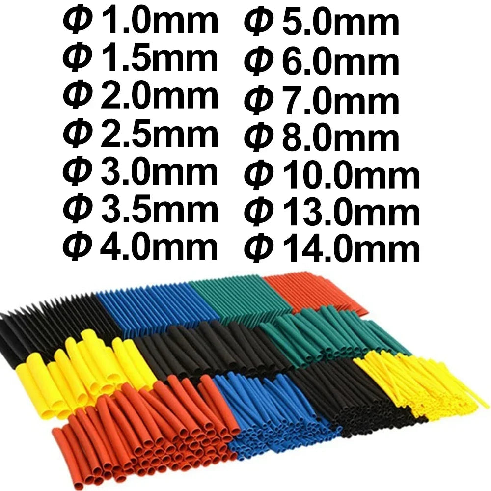 Heat Shrink Tube Kit Thermoresistant Tubing Heat Shrink Wire Wrapping Electrical Connection Cable Insulation Sleeved Protecter