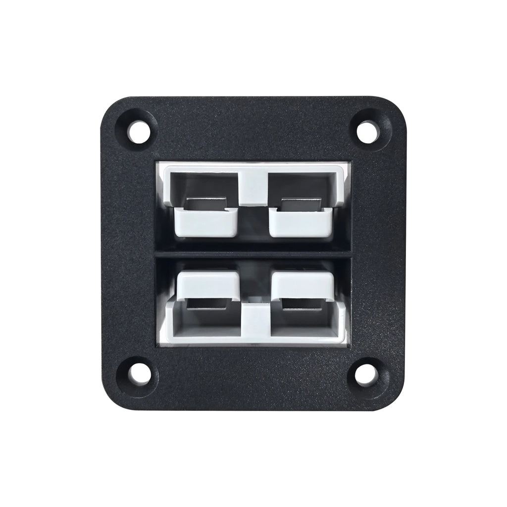 Power Plug for Dual Anderson Plug Flush Mount Panel 50A Battery Power Connector Golf Cart Forklifts Caravans Charging Tool Kit