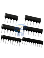 10pcs 9PIN Exclusion Network Resistor Array 100R 200R 220R 270R 330R 470R 510R 680R 1K 2K 3K 4.7K 5.1K 6.8K 10K  20K  A9P DIP9
