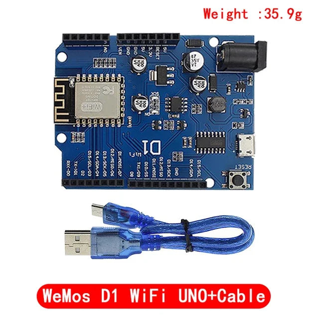 1Set UNO R3 Official Box ATMEGA16U2 / UNO+WiFi R3 MEGA328P Chip CH340G For Arduino UNO R3 Development Board WeMos ESP8266