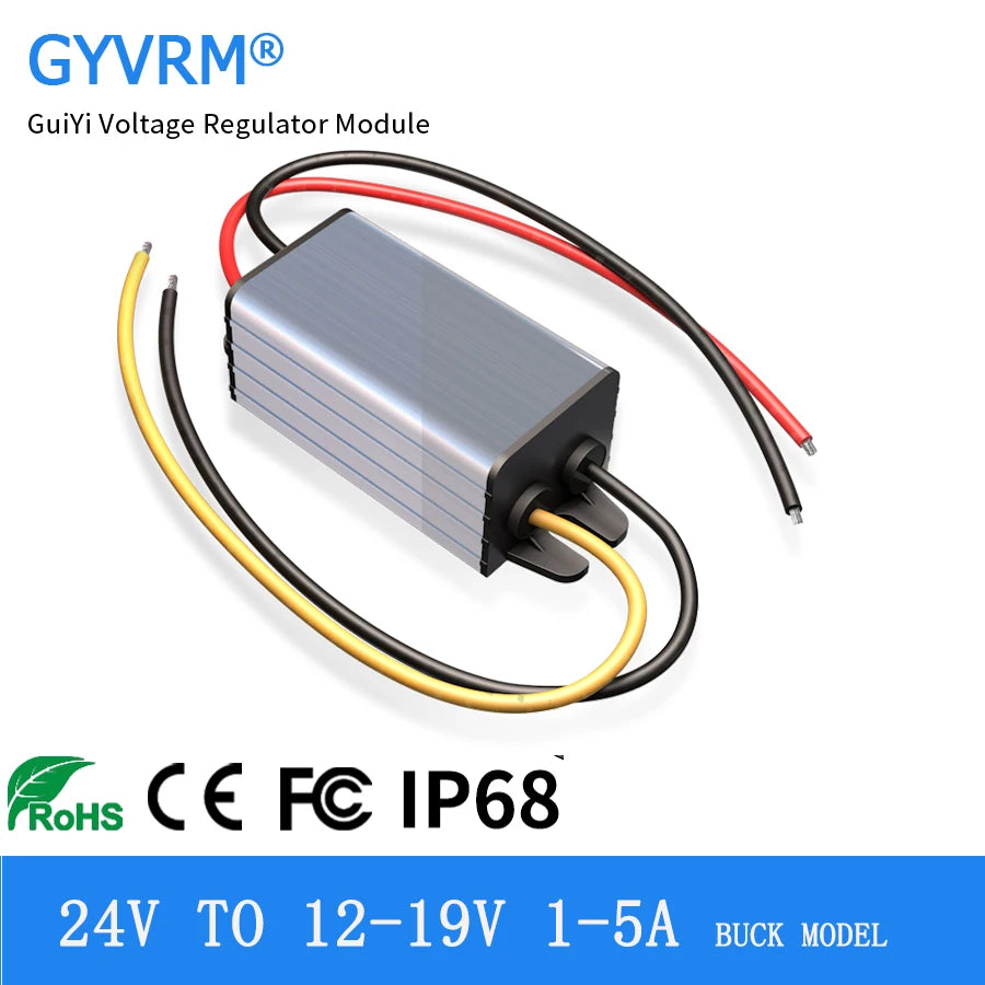 Step Down DC DC 24V to 12V 13.8V 15V 19V 20V  Buck Converter 36V to 12-20V 1-4A DC DC Converter 24V to 12V Converter 5A 60W