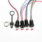 1pcs USB Type C Connector Type-C Waterproof with Nut Locking Plate Female TPC Waterproof High Current Fast Charging Jack Port