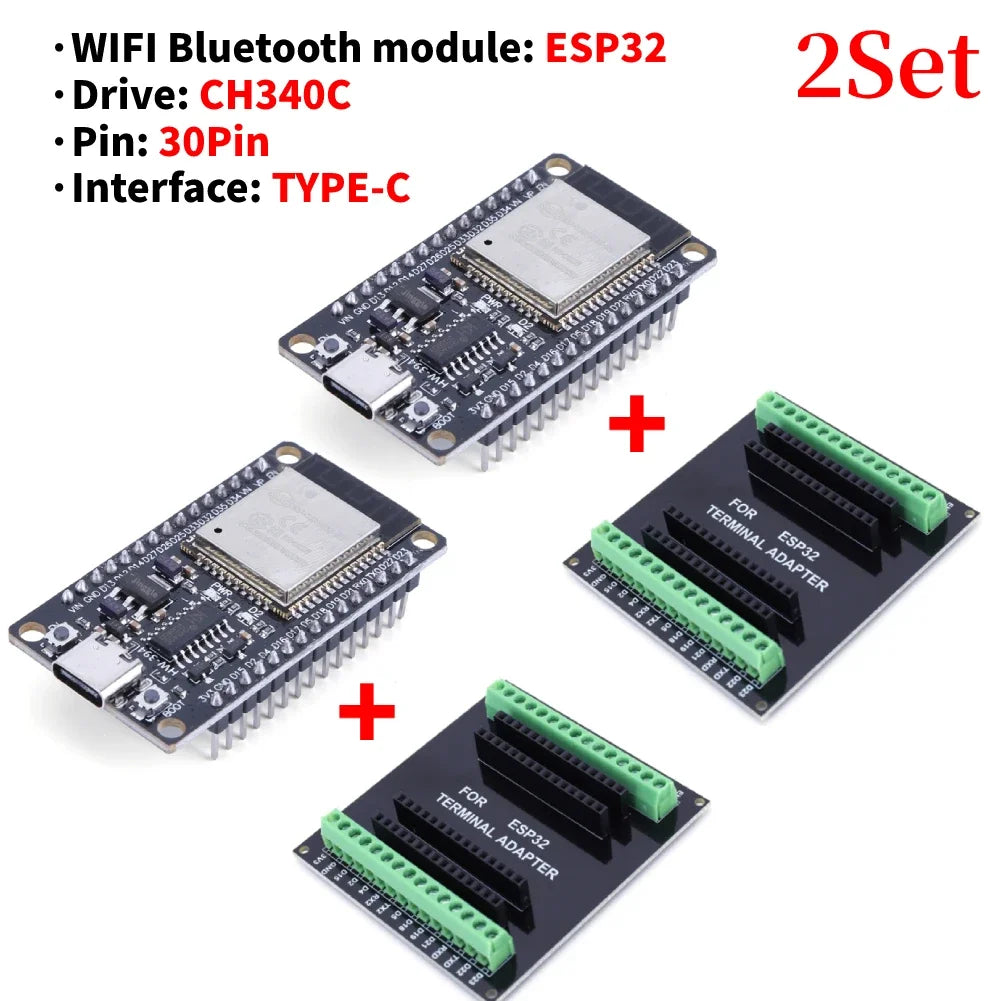 1-3Set E32 CH340C Development Board TYPE-C / Micro USB WiFi+Bluetooth Ultra-Low Power Consumption SPI Wireless Module