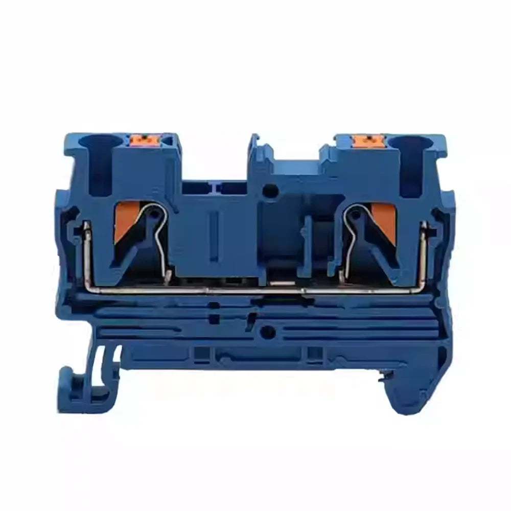 10Pcs PT2.5 Push-in Terminal 2.5mm² Cable Wire Electrical Connector DIN Rail Terminal Block Feed-Through Strip Plug PT-2.5