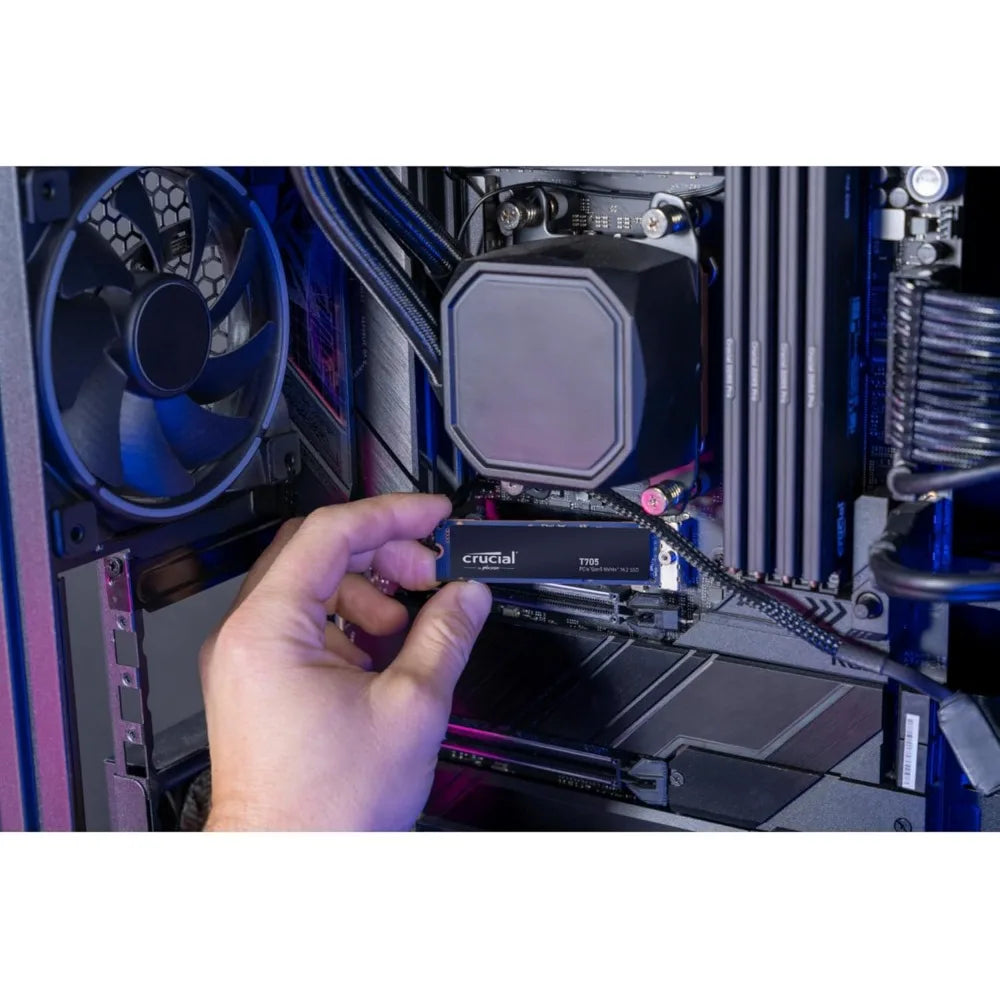 Gen5 NVMe SSD 2TB PCIe 4.0 Compatible 14500MB/s Speed TLC NAND for Gaming PC Storage Includes Adobe Creative Cloud 1
