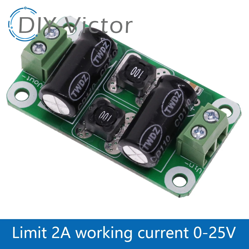 0-50V 2-4A DC Power Supply Filter Board Class D Power Amplifier Interference Suppression Board Car EMI Industrial Control Panel