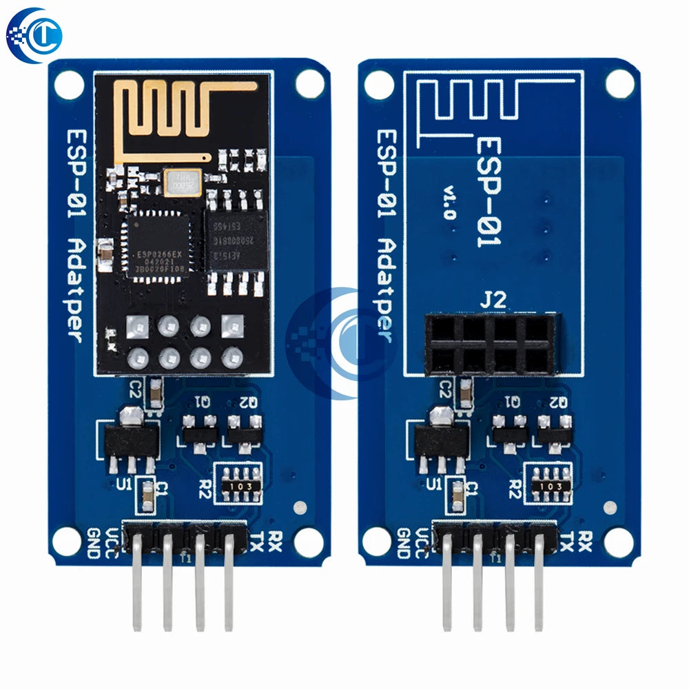 ESP8266 ESP-01 Serial WiFi Wireless Adapter Module 3.3V 5V Esp01 Breakout PCB Adapters Compatible For Arduino