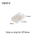 COB Led Strip Connector Light Strip Wire Connectors 2 3 4 Pin L-shaped For 5 8 10mm Width PCB Single Color RGB CCT Strip