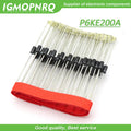 20pcs/lot P6KE200A P6KE200 DO-15 Unidirectional TVS Diode New Original Free Shipping