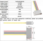 24V to 12V 1A 2A 3A 4A 5A 60W Buck Model Converter Stabilizer DC-DC Step Down Voltage Regulator Model Power for Cars Waterproof