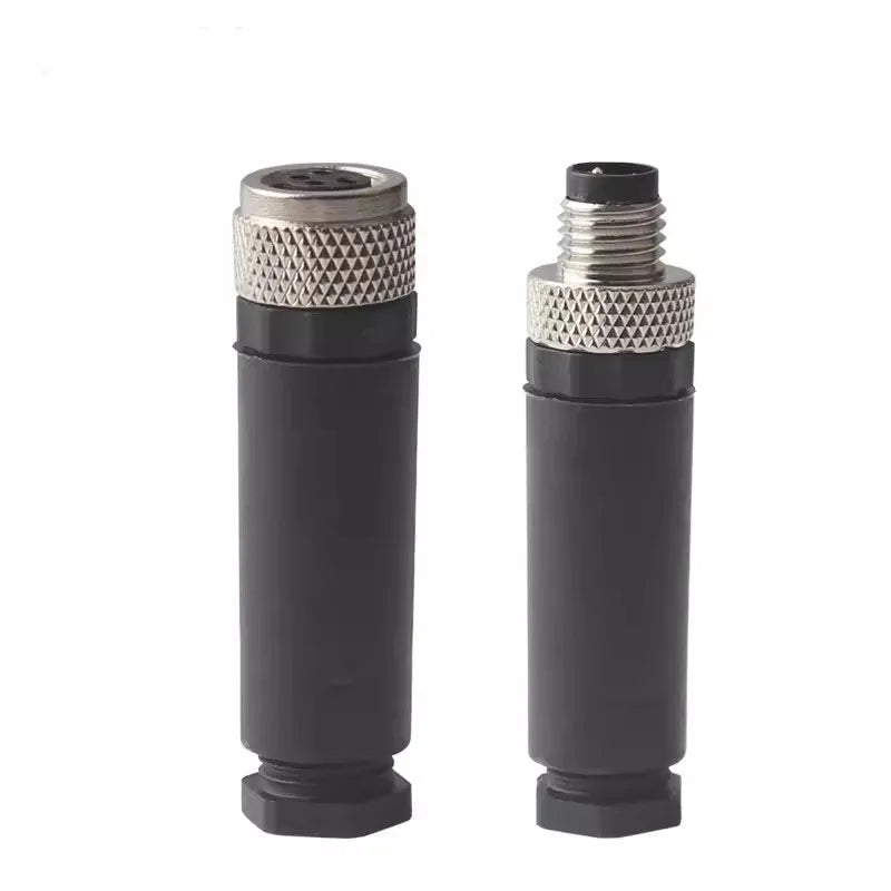 M8 Sensor Connector Screw Connection Metal A Code 3pin/4pin Non-welding 5pin 6pin 8pin Weld IP68 Straight Waterproof Connectors