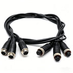 GX12 2/3/4/5/6/7 Pin Male to Female Extension Line 2Pin Aviation Plug Connection WirePlug Sensing Connector Cable 0.2-3 Meter