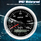 60/120/200KMH 85MM GPS Speedometer Gauge 7 Color Light with GPS Antenna Waterproof Motorcycle Boat Car Truck Speed Gauge Meter