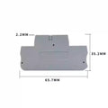 10pcs PTTB1.5 Din Rail Terminal Block PTTB-1.5 Electrical Connector 1.5mm Double Layer Spring Wiring Connection Wire Conductor