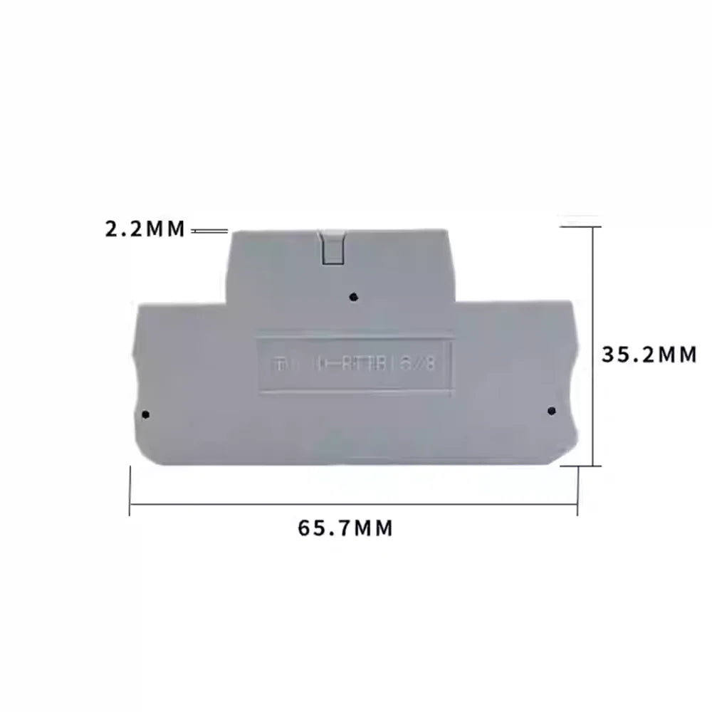 10pcs PTTB1.5 Din Rail Terminal Block PTTB-1.5 Electrical Connector 1.5mm Double Layer Spring Wiring Connection Wire Conductor