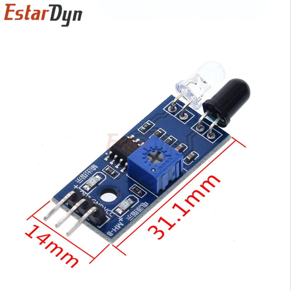 Estardyn High-Precision Digital IR Infrared Obstacle Avoidance Sensor Module 3-Pin KY-032 for Robot Smart Car DIY Project